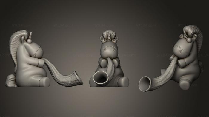 Animal figurines (Alp Horn, STKJ_0680) 3D models for cnc